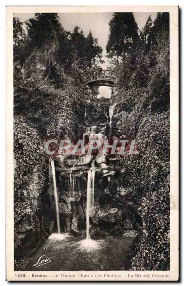 Rennes - Le Thabor (Jardin des Plantes) - La Grande Cascade — Loïc, Verlag - Vorderseite