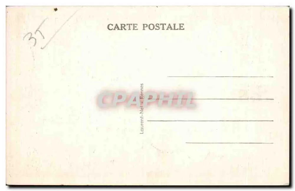 Rennes - Le Thabor (Jardin des Plantes) - La Grande Cascade — Loïc, Verlag - Rückseite