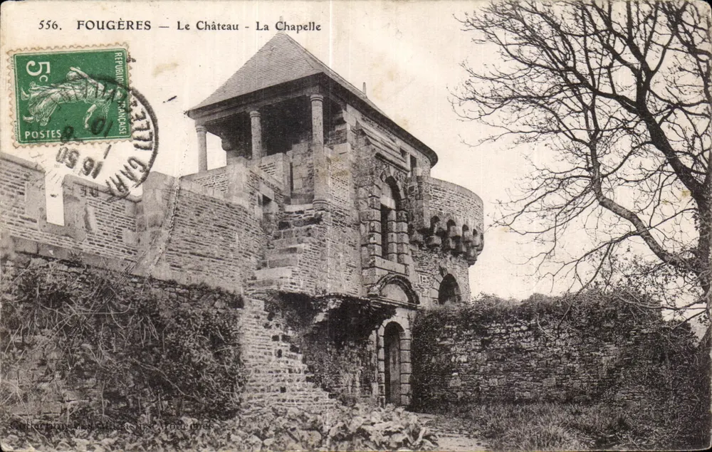 Fougères — Das Schloss — Die Kapelle — Verlag: Imprimerie des Frères Moret - Vorderseite