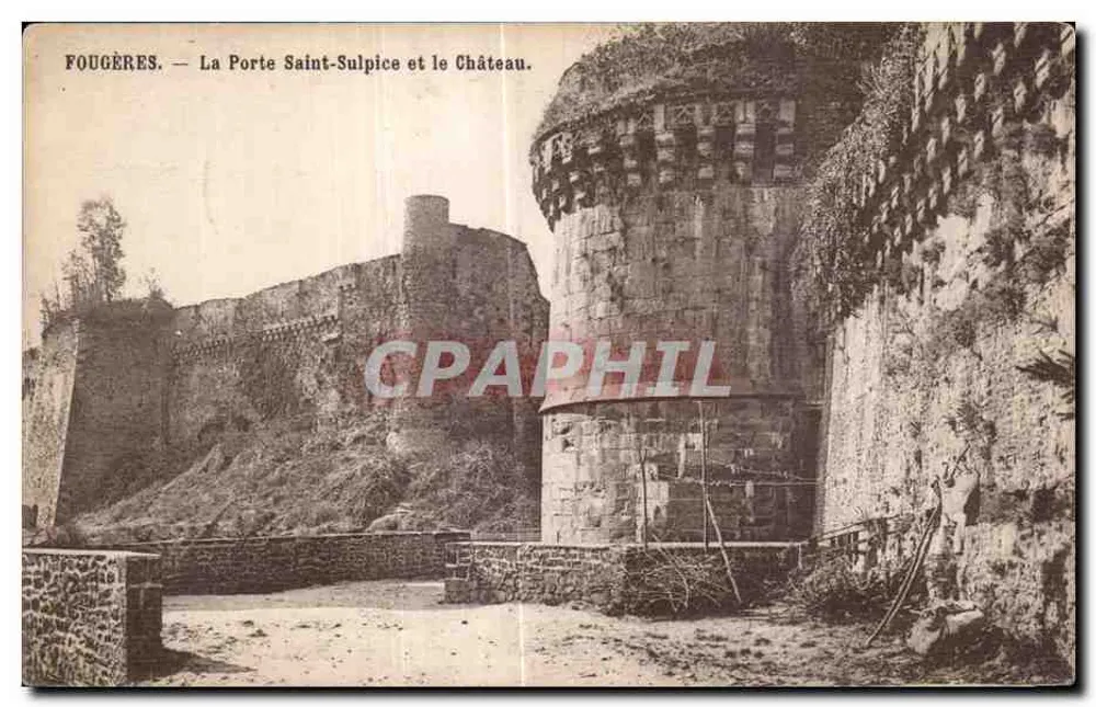 Fougères — La Porte Saint-Sulpice et le Château - Vorderseite