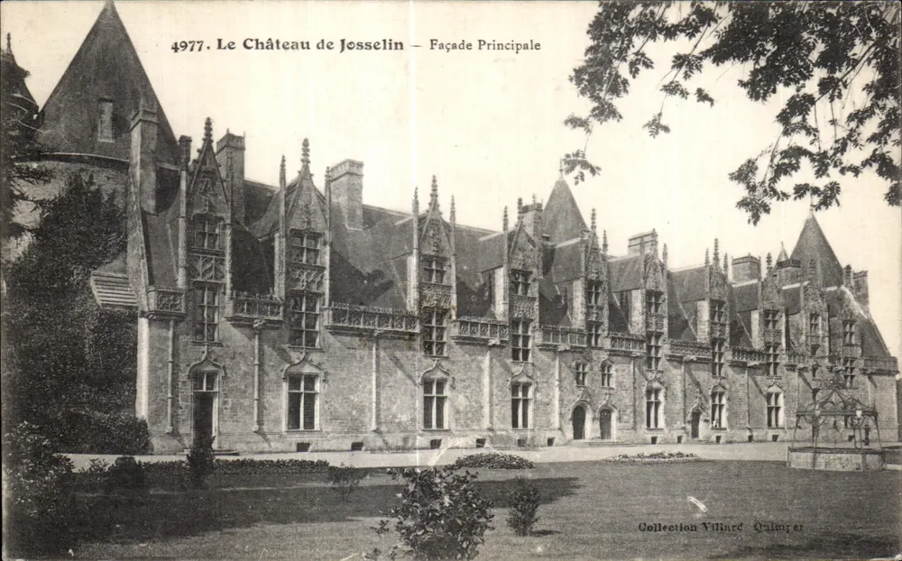 El Castillo de Josselin — Fachada Principal — Colección Villard Calmier - Anverso