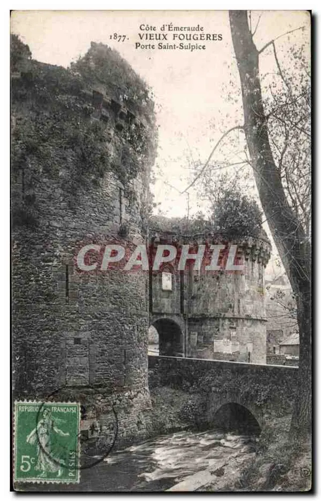 Porte Saint-Sulpice — Côte d'Émeraude, Vieux-Fougeres — unbekannter Verlag, Seriennummer nicht sichtbar - Vorderseite
