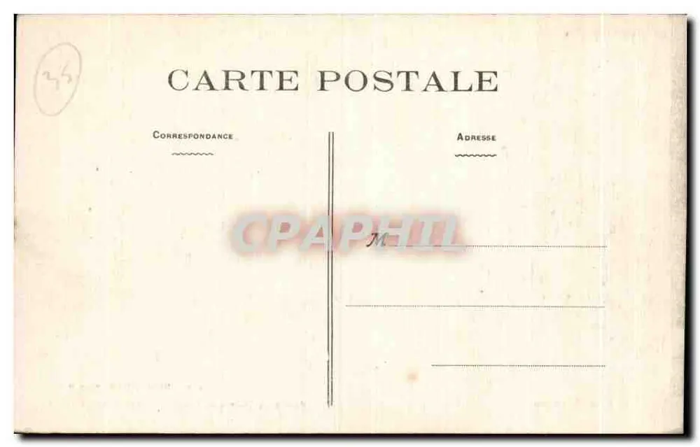 Fougères — Teil des Schlosses — Ruinen des 12. und 16. Jahrhunderts — E. Conzédel, Verlag, Nr. 137 - Rückseite
