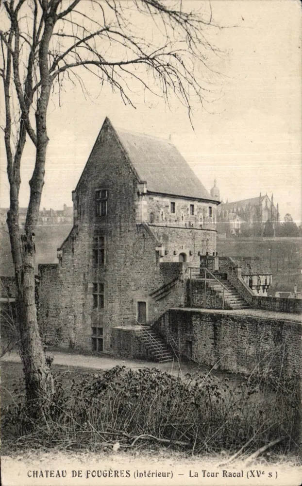 Schloss Fougères (Innen) — La Tour Raoul (15. Jahrhundert) — Cliché A-J - Vorderseite