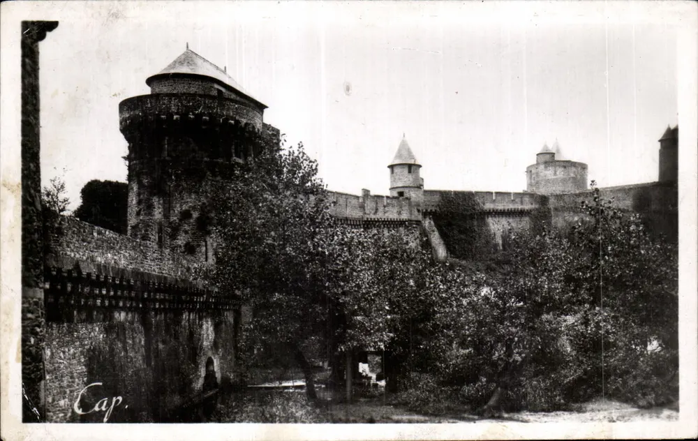 Das alte Schloss — Die Ufer des Nançon — REAL-PHOTO A.P. Paris - Vorderseite