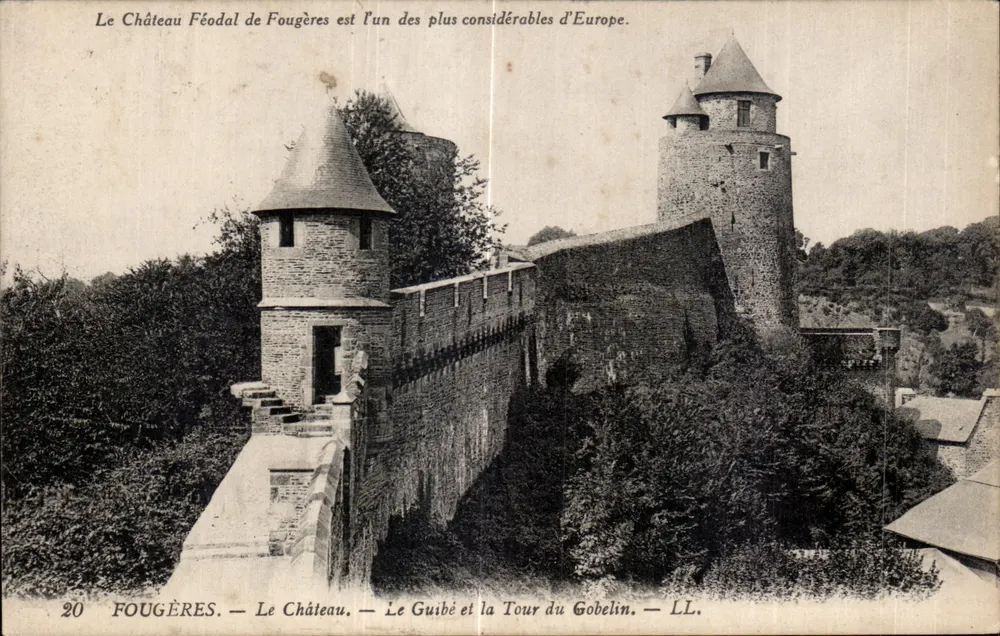 Fougères — Das Schloss, Le Guibé und die Tour du Gobelin — LL. - Vorderseite