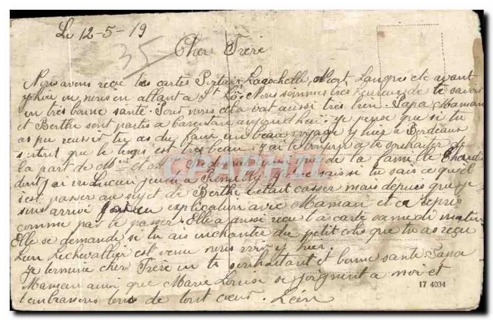 Les IFFS — L'Église — Détails de la Chapelle - Verso