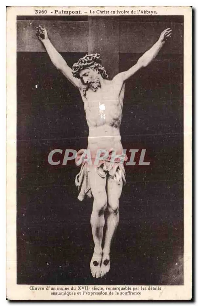 Palmont - Der Christus aus Elfenbein der Abtei — Werk eines Mönchs des 17. Jahrhunderts - Vorderseite