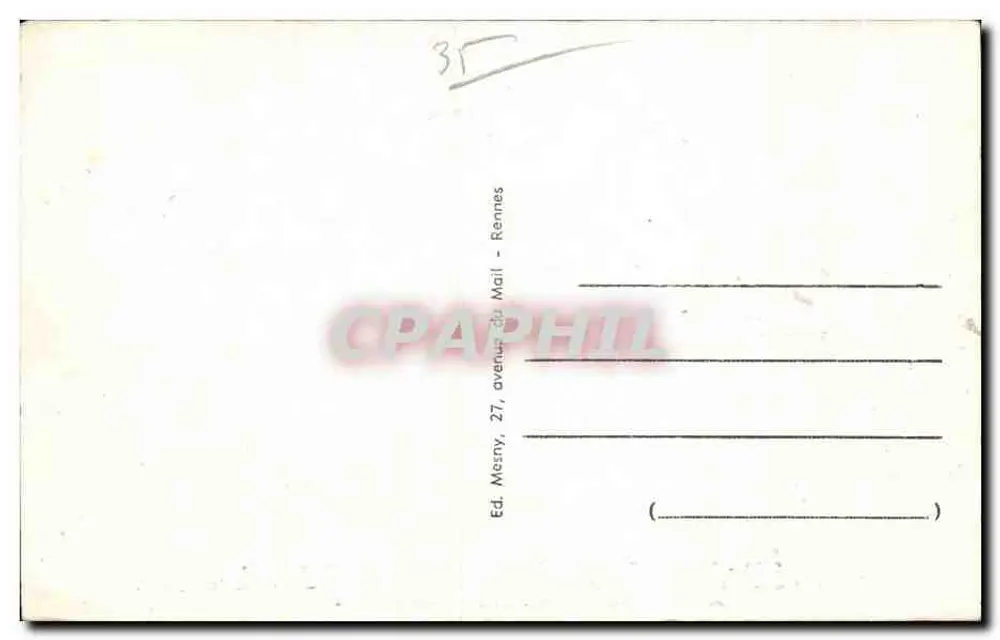 Paimpont — Der Tal ohne Rückkehr und der See der Schlucht — Verlag Mestny, 27, avenue du Mail, Rennes - Rückseite