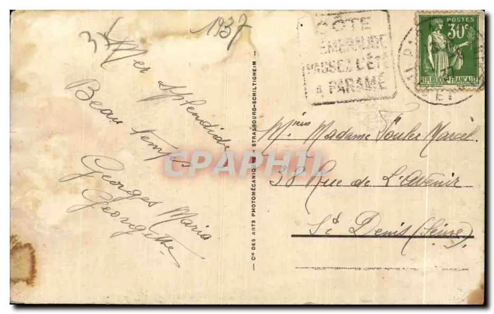 Paramé — La Gale de Rochebonne und das Hôtel d'Arvor - Rückseite