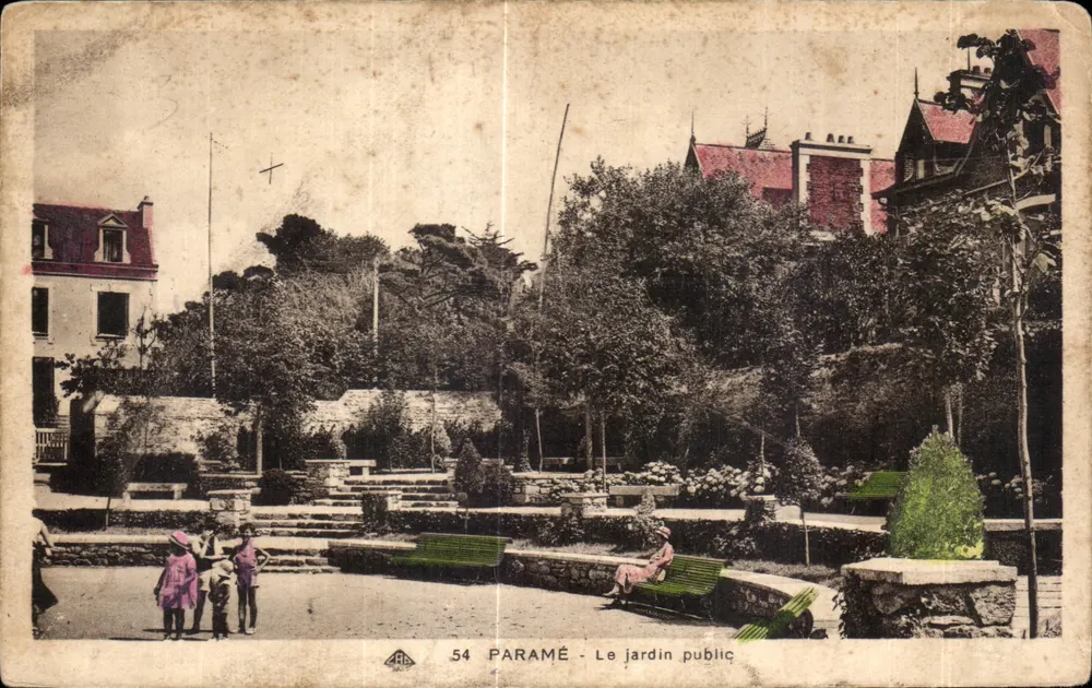 Paramé - O jardim público — editor ARA, n° 54 - Frente