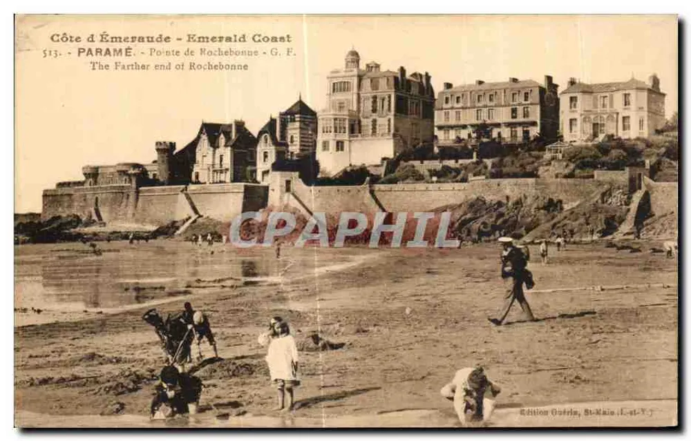 Costa da Esmeralda - Costa da Esmeralda — Ponta de Rochebonne - G.F. - Edição Guérin, St-Malo (L.-et-V.) - Frente