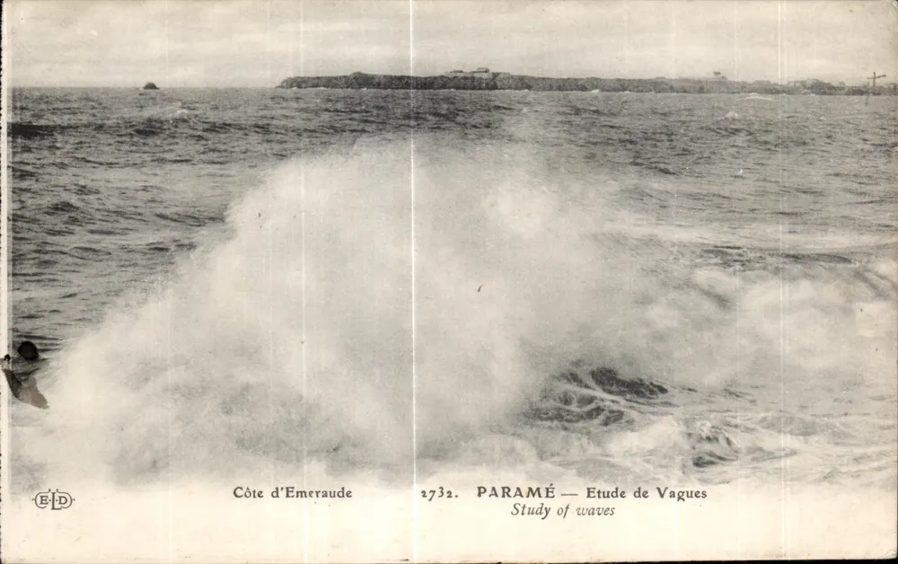 Côte d'Emeraude — Studie von Wellen — Verleger E.D. n°2732 - Vorderseite