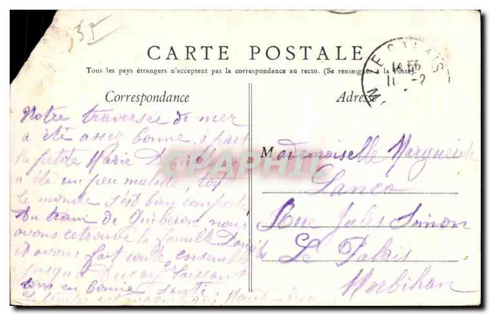 Rennes - La Baie - Ansicht des Hafens — Verlag Redon - Rückseite