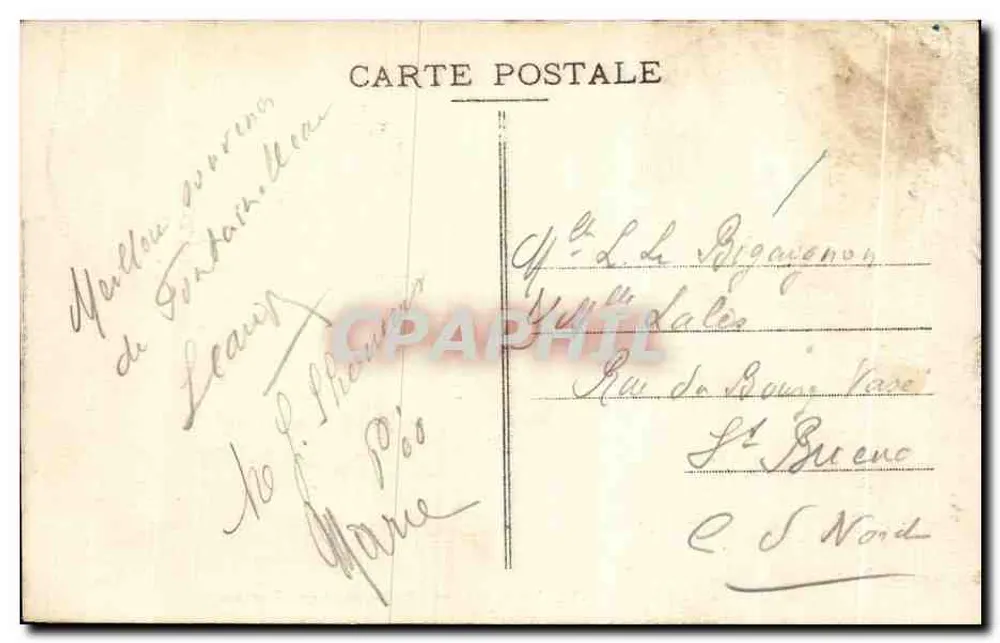 Wald von Fontainebleau — Der weinende Felsen (Franchard) — Verlag unbekannt, Nr. 31 - Rückseite