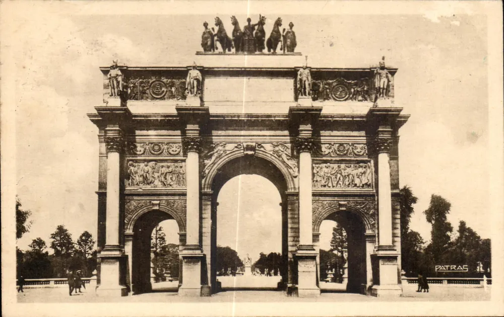 Arco do Triunfo do Carrousel — Paris — PATRAS - Frente