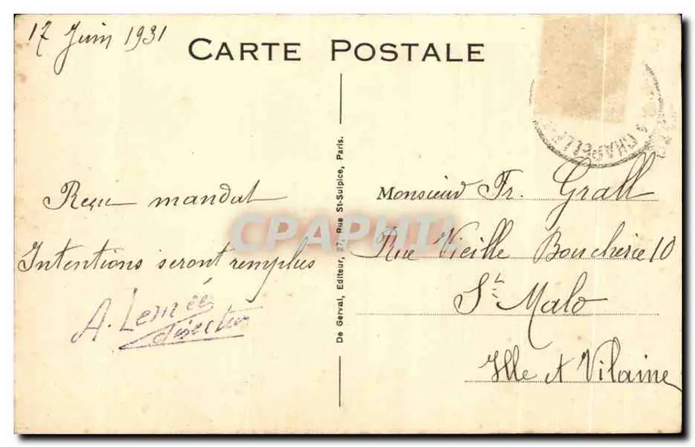 Kirche Notre-Dame von Montligeon — Das große Bleiglasfenster — De Gerval, Paris - Rückseite
