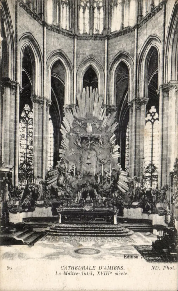 Kathedrale von Amiens — Der Hauptaltar, 18. Jahrhundert — Ausgabe A. Pubs. ND. Phot. - Vorderseite