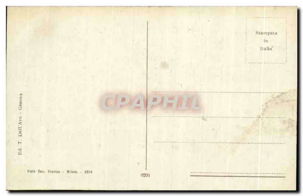 Genova — Saluti da Genova — Ed. T. Dell’Avo, Genova - Rückseite