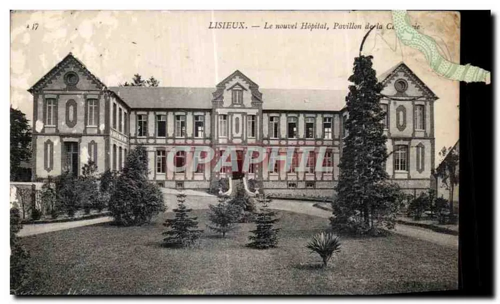 Lisieux — Das neue Krankenhaus, Pavillon de la Charité - Vorderseite