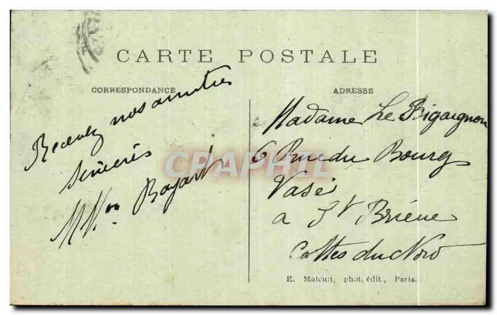 PARIS - Panorama der Seine (Westseite) — E. M. — n° 5021 - Rückseite