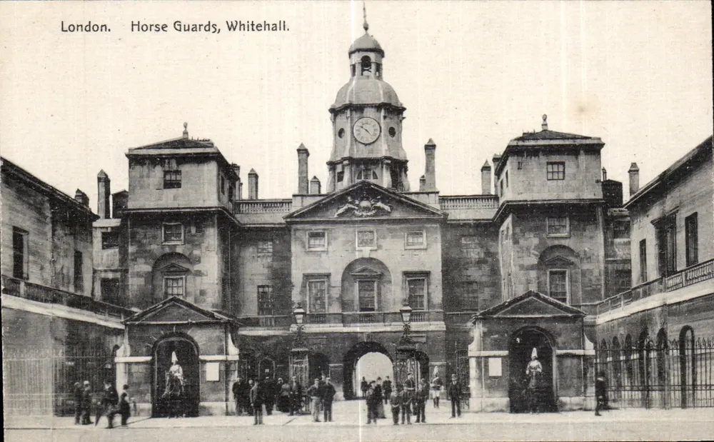 Horse Guards, Whitehall — Londres — Série Nacional, Número S.V. 419 - Frente