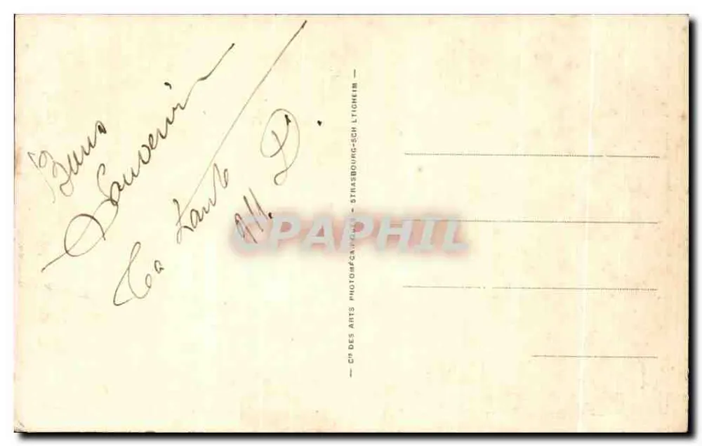 PLOUMANACH — Rochos balançantes — CP DES ARTS STRASBOURG - Verso