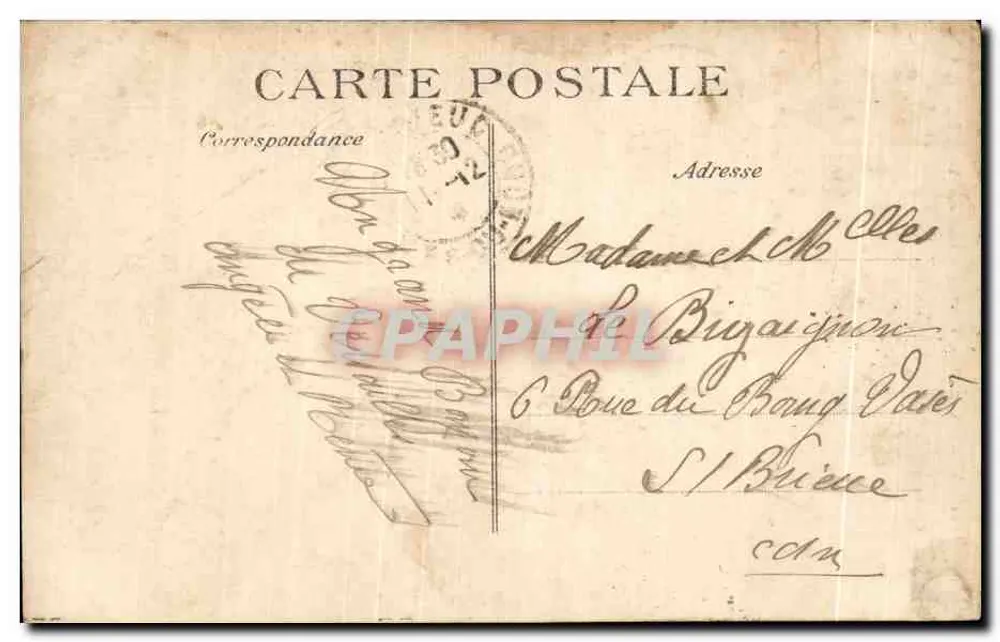 Versailles — Terrasse — Vaso dos Troféus — Editor ELD, n° 122 - Verso