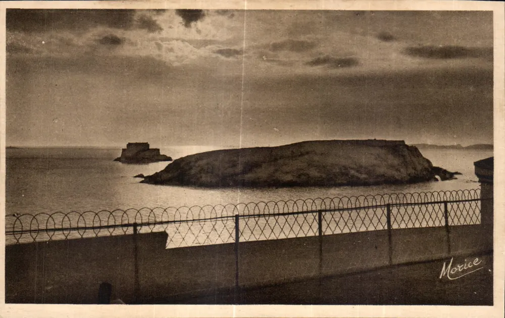 Côte d'Émeraude - Sonnenuntergang über den Grand Bé — Morice - Vorderseite