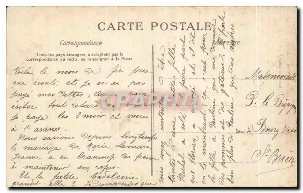 NANTES — Abside da Igreja de São Clément — C. L. C. — Coleção F. Chapeau, Nantes - Verso