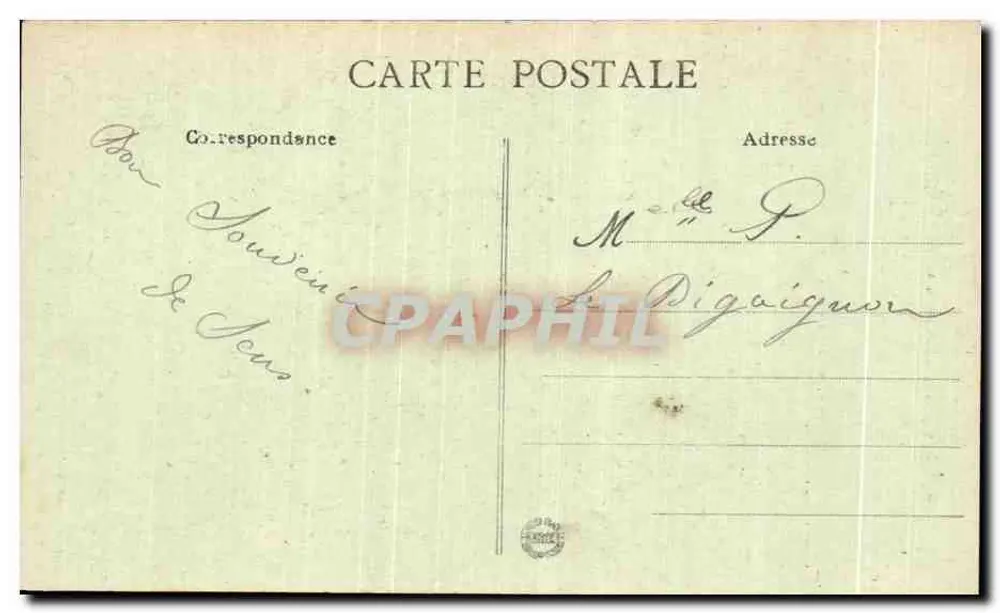 Sens (Yonne) - A Catedral — Coleção J. S. T. R. - Verso