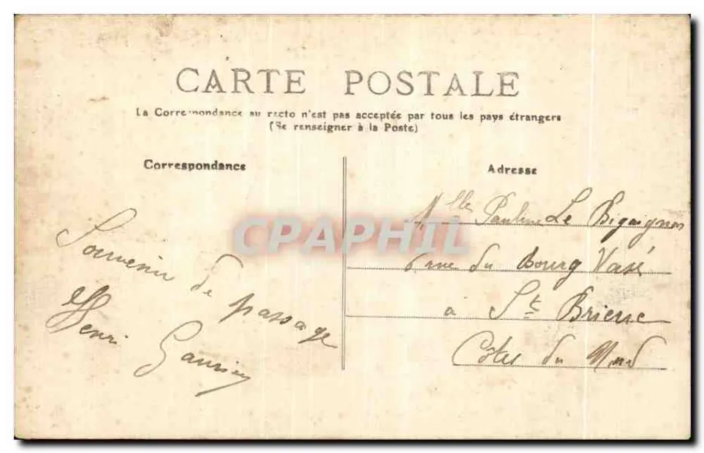 Os Capuchinhos - Ruínas do Castelo — Fotografia A. Ren & Pinatès em Château-Gaillard, n° 2665 - Verso