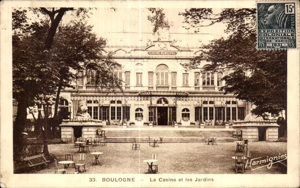 Boulogne — Das Casino und die Gärten — Edition E. Harmignies, n°33 - Vorderseite