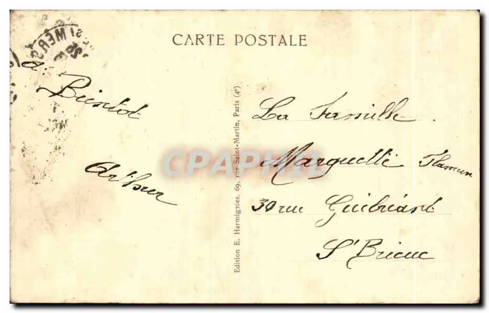 Boulogne — Das Casino und die Gärten — Edition E. Harmignies, n°33 - Rückseite