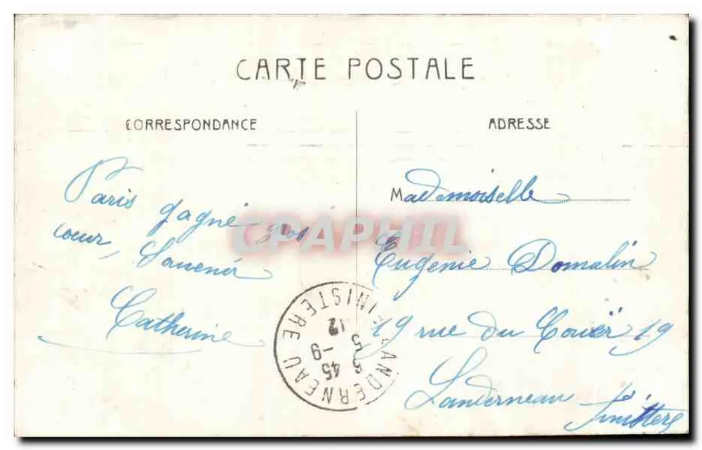 Orfanato Saint-Charles — Paris — editor desconhecido, número de série não visível - Verso