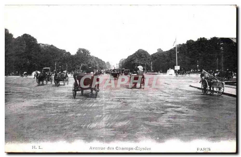 Avenida dos Campos Elísios — Paris — H. L. - Frente
