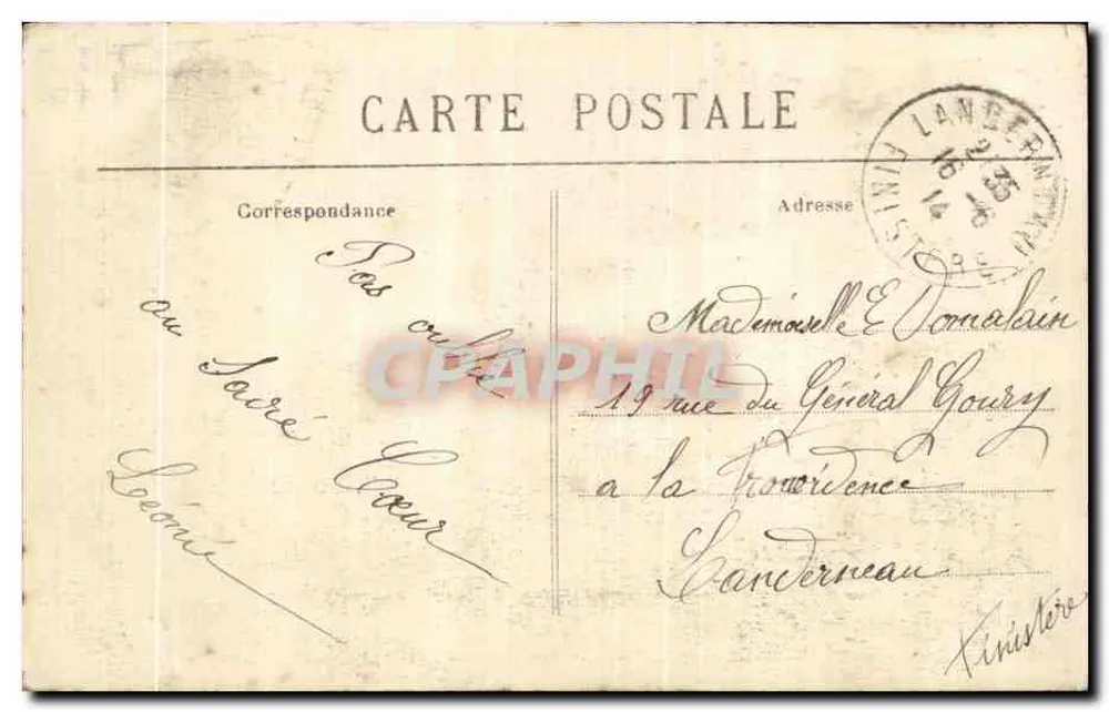 Montmartre — Ansicht der Haus mit Dachschindeln — G.C. A. Paris - Rückseite
