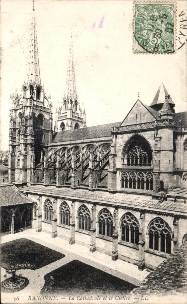 Bayonne — Die Kathedrale und der Cloister — LL. n°36 - Vorderseite