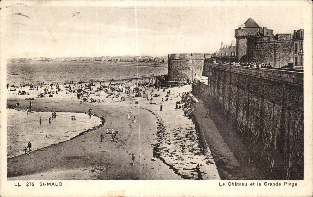 Saint-Malo — Das Schloss und die Grande Plage — LL 276 - Vorderseite