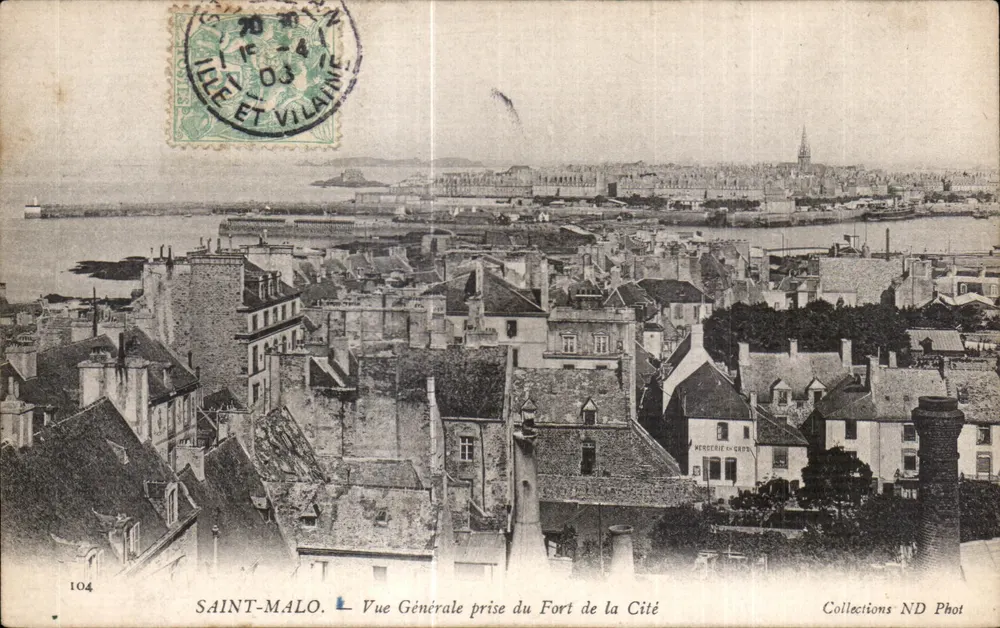 Saint-Malo — Allgemeiner Blick vom Fort der Stadt — Collections ND Phot n°104 - Vorderseite