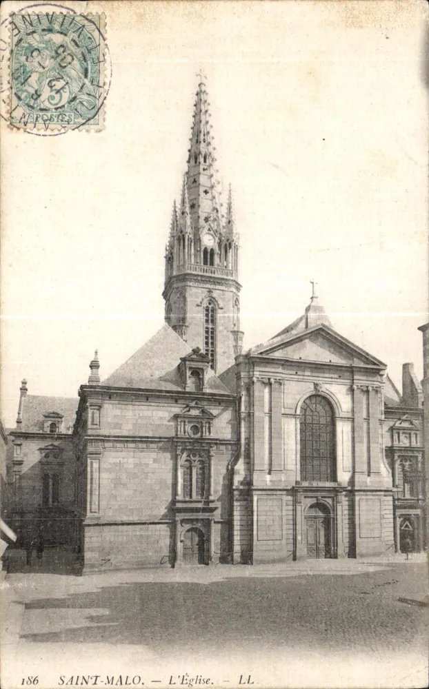 Saint-Malo — A Igreja — LL. 186 - Frente