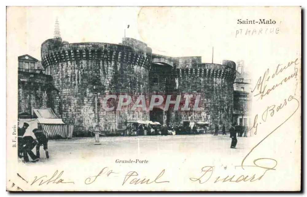 Saint-Malo — Grande-Porte — B. F., Paris - Frente