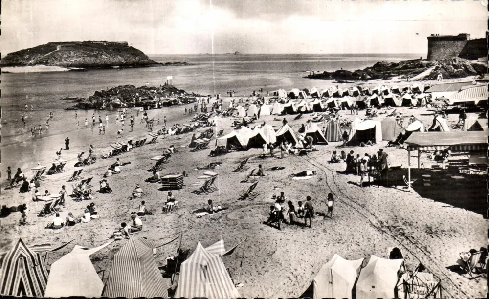 Strand von Bon Secours — Saint-Malo — Éditions du Globe, Paris - Vorderseite