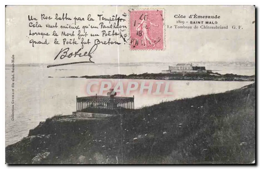 Grabmal von Châteaubriand — Côte d'Émeraude — G.F. Verlag - Vorderseite