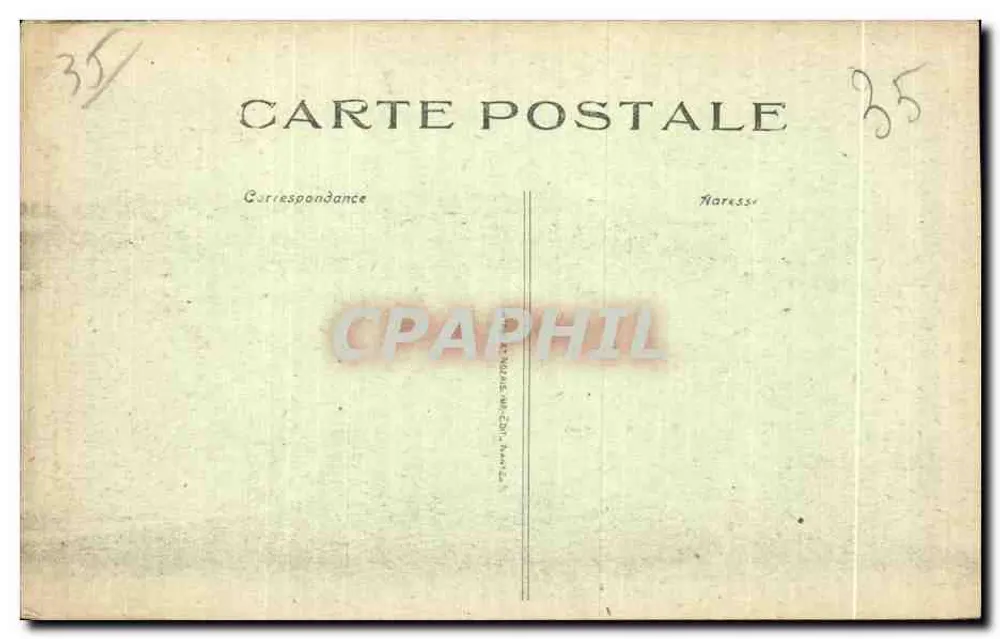 Saint-Malo — Strand bei Flut — Cote d'Émeraude, unbekannter Verlag, n° 92 - Rückseite