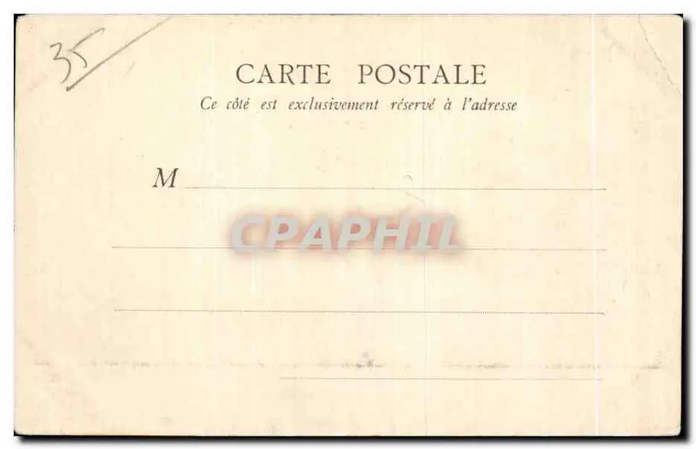 Saint-Malo — O Môle — B. F., Paris - Verso
