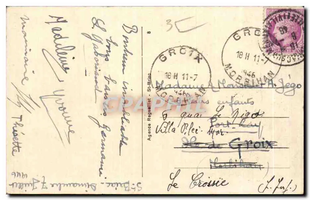 O Porto — Saint-Briac — Agência Reguellet - Verso