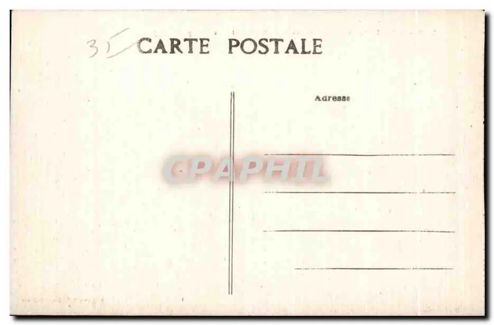St-Malo (I.-et-V.) - Das Grabmal von Chateaubilant am Grand Bey - Rückseite
