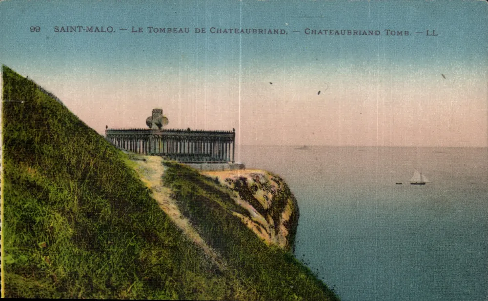 Saint-Malo — Das Grab von Chateaubriand — LL - Vorderseite