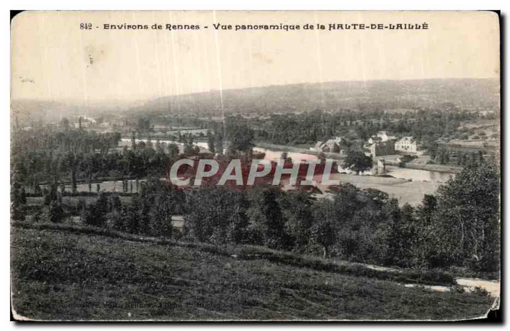 Um Rennes — Panoramablick auf die HAUTE-DE-LAILLÉ - Vorderseite